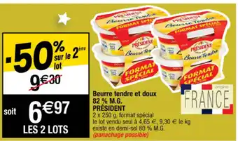 Beurre tendre et doux