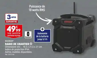 ALDI MAGINON RADIO DE CHANTIER offre