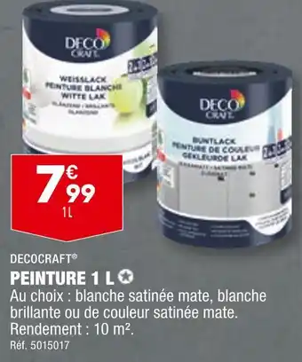 ALDI DECOCRAFT PEINTURE 1 L offre