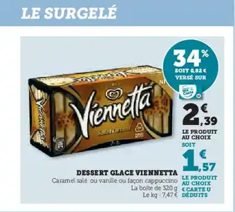 U Express DESSERT GLACE VIENNETTA offre