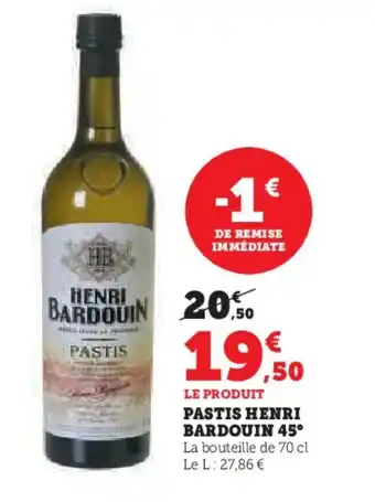 U Express PASTIS HENRI BARDOUIN 45° offre