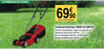 Tridôme Tondeuse électrique 1000W GC-EM1032 offre