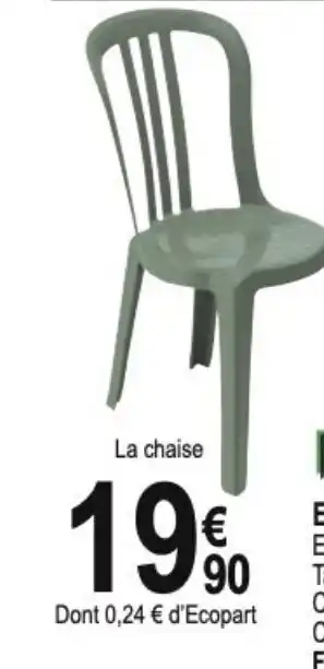 Tridôme La chaise offre