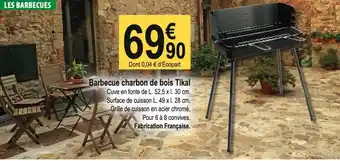 Tridôme Barbecue charbon de bois Tikal offre