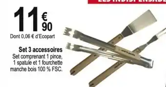 Tridôme Set 3 accessoires offre