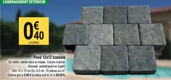 Pavé 12x12 bosselé