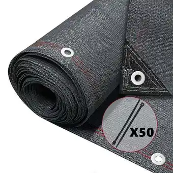 Brico Cash VOUNOT Brise vue occultant en HDPE 230g/m² 1.8x10m avec attaches de fixation anthracite offre