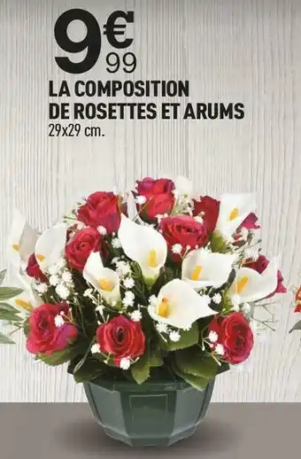 La composition de rosettes et arums