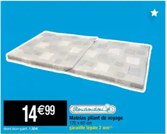 Cora x Carrefour Matelas pliant de voyage offre