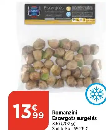 Bi1 Romanzini Escargots surgelés offre