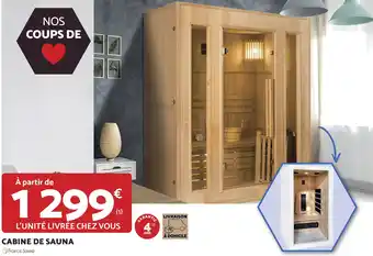 Bricomarché CABINE DE SAUNA offre