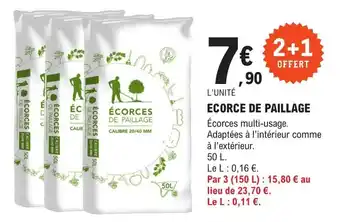 E.Leclerc Brico ECORCE DE PAILLAGE offre