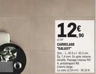 E.Leclerc Brico CARRELAGE "GALAXY" offre