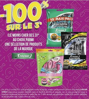 Géant Casino Xtreme3 bon plan sur une sélection de produits de la marque xtreme3 offre