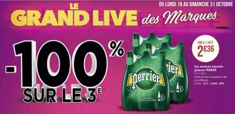 Perrier eau minérale naturelle gazeuse
