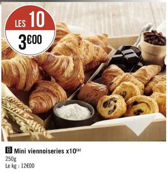 Géant Casino Mini viennoiseries x10 offre