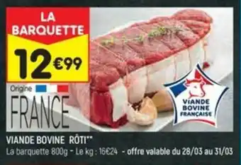 Leader Price VIANDE BOVINE RÔTI** offre