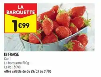 Leader Price FRAISE offre