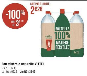 Vittel eau minérale naturelle