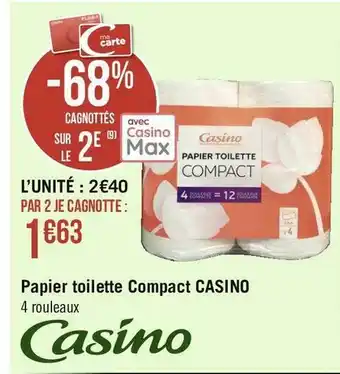 Casino papier toilette compact