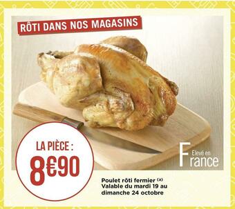 Poulet rôti fermier