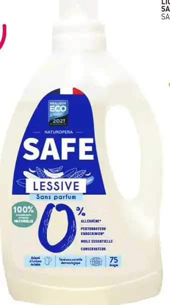 naturéO SAFE LESSIVE SANS PARFUM offre