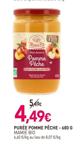naturéO MAMIE BIO PURÉE POMME PÊCHE offre