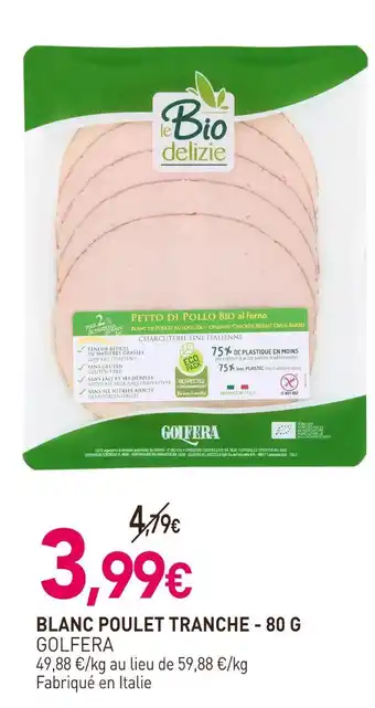naturéO GOLFERA BLANC POULET TRANCHE offre
