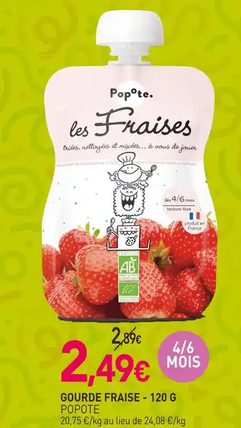 naturéO POPOTE GOURDE FRAISE offre