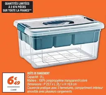 BOÎTE DE RANGEMENT