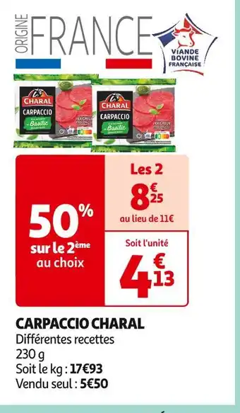 Auchan Supermarché CHARAL CARPACCIO offre