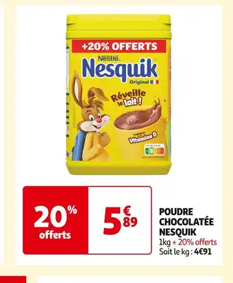 Auchan Supermarché NESQUIK POUDRE CHOCOLATÉE offre