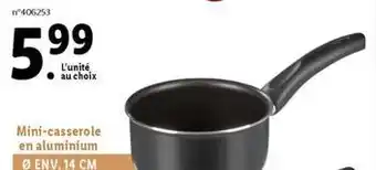Lidl Ernesto - mini-casserole en aluminium env. 14 cm offre