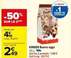 Carrefour Contact Kinder - bueno eggs offre