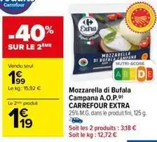 Carrefour Contact Carrefour - mozzarella di bufala campana a.o.p offre