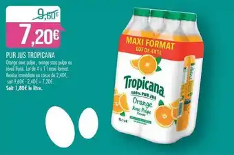 Match Tropicana - pur jus offre