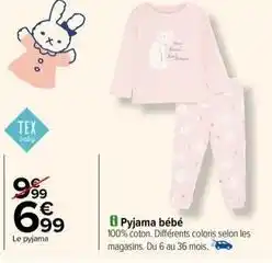 Carrefour Contact Carrefour - pyjama bébé offre
