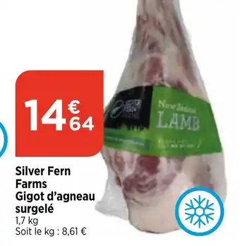 Silver Fern Farms Gigot d'agneau surgelé