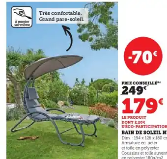 Hyper U BAIN DE SOLEIL NICE offre