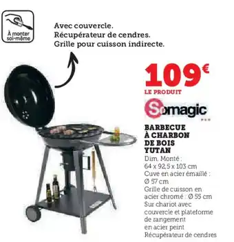 Hyper U BARBECUE À CHARBON DE BOIS YUTAN offre