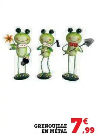 Hyper U GRENOUILLE EN MÉTAL offre