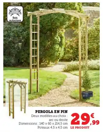 Hyper U PERGOLA EN PIN offre