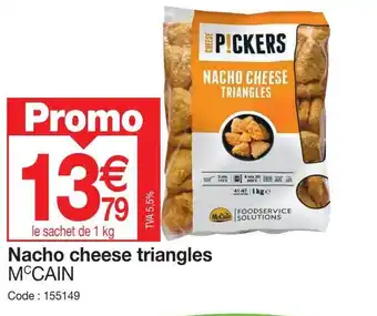 Promocash Nacho cheese triangles MCCAIN offre