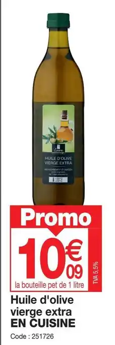 Promocash Huile d'olive vierge extra EN CUISINE offre