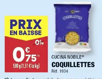 ALDI CUCINA NOBILE® COQUILLETTES Réf. 1934 offre