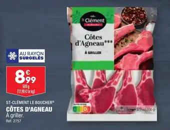 ALDI ST-CLÉMENT LE BOUCHER® CÔTES D'AGNEAU offre