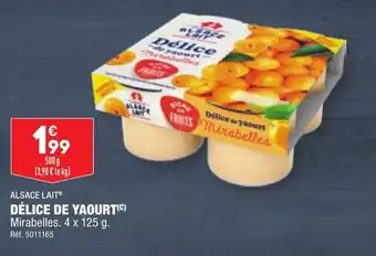 ALDI ALSACE LAITⓇ DÉLICE DE YAOURT(C) offre