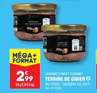 ALDI GOURMET FINEST CUISINE® TERRINE DE GIBIER✪ offre