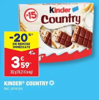 ALDI KINDERⓇ COUNTRY✪ offre