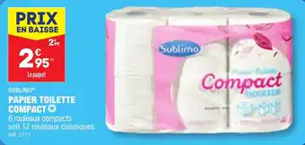 ALDI SUBLIMO® PAPIER TOILETTE COMPACT✪ offre